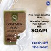 Honey Sweetie Acres Avocado & Goat Milk Facial Cleansing Bar - 3 oz Organic Moisturizing Soap - All-Natural, Handcrafted, Eco-Friendly - Made in USA