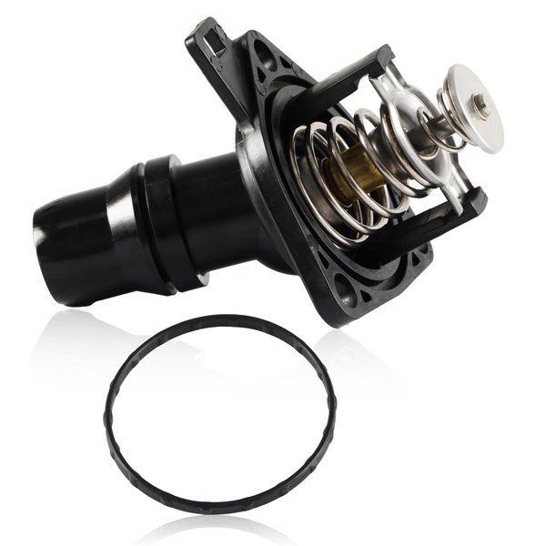 FUSCH Engine Coolant Thermostat Assembly Compatible with Honda Accord 2.4L 2003-2007, Element 2.4L,2003-2011, Replace#:19301-RAA-A02 19301RAAA02