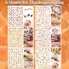 TailaiMei 18 Sheets Holiday Nail Stickers, Halloween Christmas Thanksgiving Day Seasonal Nail Art Decals for Fall and Winter DIY Nail Decorations