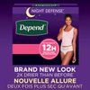 Depend Night Defense Incontinence Overnight Underwear for Women, L, (Packaging May Vary)