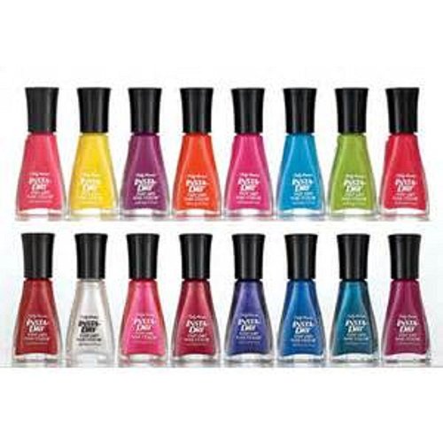 Lot of 7 Insta-dri Sally Hansen Finger Nail Polish No Repeat Colors FAST DRY FINGERNAIL POLISH