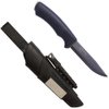 Morakniv Bushcraft Survival BlackBlade™ Fixed-Blade Knife with Carbon Steel Blade with Sheath and Fire Starter, Black, 4.3 Inch