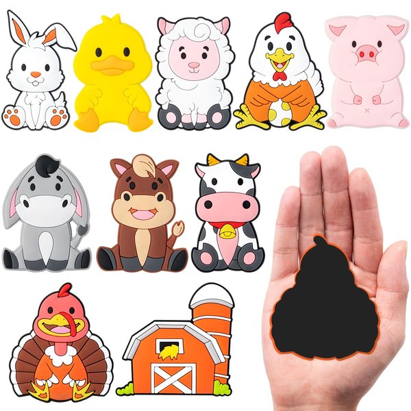 Farm Animal Fridge Magnets for Toddlers,Refrigerator Magnets for Kids Full Back Magnetic Kids Educational Toys Baby Magnets Gift for Fridge Whiteboard Cute Animals Cartoon Magnets