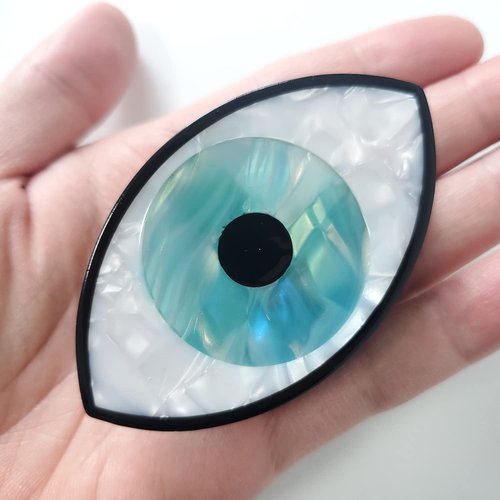 Big Evil Eye Claw Clips,Cellulose Acetate Hair Clips,Hair Claw Clips for Women (S8)