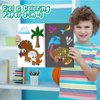 Art & Craft Activity,Foil Craft Dinosaur DIY Art Fun Kits,No Mess Creative Foil Art Kits Set Drawing Game for Kids,Birthday Gifts Crafts Supplies Travel Toys for Girls Boys Ages 4 5 6 7 8 9 Year Old