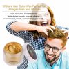 Hair Color Wax Blonde, Ultikare Instant Hair Dye Cream Mud Washable Temporary Hair Dye Natural Hairstyle Color Pomade for Party, Cosplay, Halloween (Gold)
