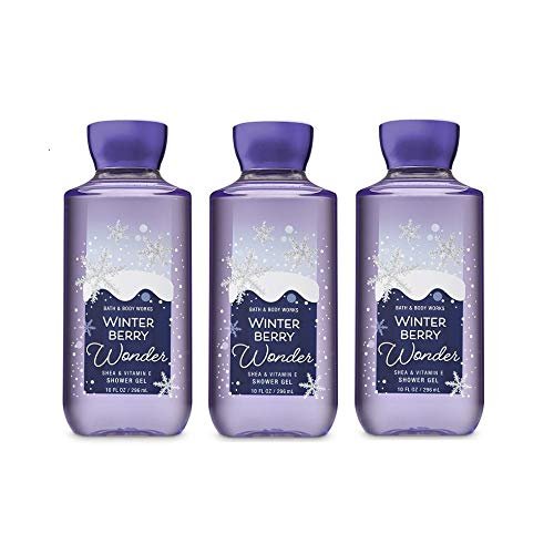 Lot of 3 Bath & Body Works Winterberry Wonder Shea & Vitamin Shower Gel (Winterberry Wonder)