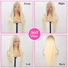 Resore 613 13x6 Lace Front Wig Human Hair 200 Density Straight Blonde Lace Front Wigs Human Hair 28 Inch Full & Thick 613 HD Lace Frontal Wig Human Hair Pre Plucked with Baby Hair for Women