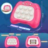 Acvens Fast Push Game,4 Mode,Sensory Toys,Fast Puzzle Game,ADHD,Pop Fidget Toys for Kids Age 6-12,Birthday Gifts for Girls and Boys (Dark Pink)