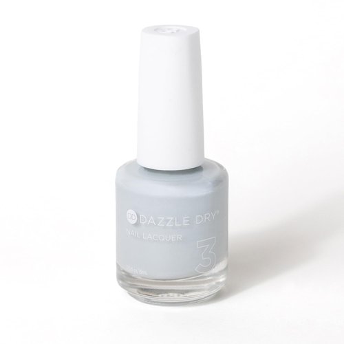 Dazzle Dry Nail Lacquer (Step 3) - Moonlight - A full coverage, pearlescent grey-toned blue. Full coverage cream. (0.5 fl oz)