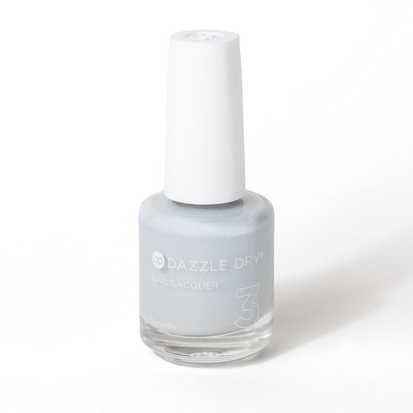 Dazzle Dry Nail Lacquer (Step 3) - Moonlight - A full coverage, pearlescent grey-toned blue. Full coverage cream. (0.5 fl oz)
