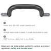 Dolibest Set of 2 Non-Slip Solid Playground Safety Handles, Swing Set Kids Safety Hand Grips for Playset, Climbing Frame, Play House, Indoor Monkey Bars & Treehouse Accessories, Black, 10"