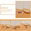 Ciieeo 1 Set of Miniature Boat Figure Plastic Fishing Boat Swimming Ring Chinese Style Boat Model Ocean Beach Fairy Garden Micro Landscape Dollhouse Ornament