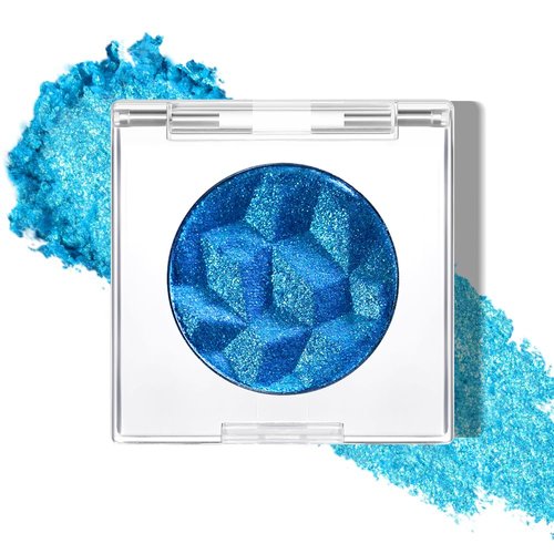 Duochrome Glitter Multichrome Metallic Eyeshadow - High Impact Multi-colors Shift Eye Looks in Blue Green Purple Teal Silver - Intense Color Shifting, High Pigmented, Longer-Lasting Without Creasing…