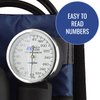 MABIS MatchMates Aneroid Sphygmomanometer and 31" Sprague Rappaport Stethoscope Combination Manual Blood Pressure Kit with Calibrated Nylon Cuff and Oversized Carrying Case, Adult Navy Blue
