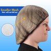 FRONTLINE Hair Nets 100 Pack 24 Inch Premium Nylon Mesh Hair Cover for Food Service Workers Disposable Hair Cap for Women and Men Invisible Elastic Hairnet