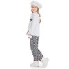 Chef Costume for Kids Toddler Chef Outfit Girls Chef Coat Pants with Chef Hat 3PCS Chef Baker Outfits Boys Chef Baker Halloween Costume Kitchen Cooking Dress Up Set Chef 8-10 Years