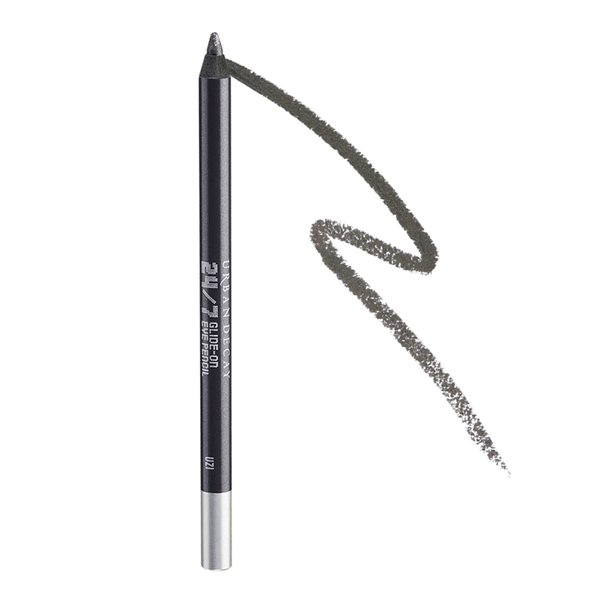 URBAN DECAY 24/7 Glide-On Waterproof Eyeliner Pencil (Uzi - Dark Gunmetal Gray Shimmer), Smudge-Proof, Transfer-proof, Long-lasting Colored Eye Liners, Hydrating Vitamin E, Cruelty-free - 0.04 oz