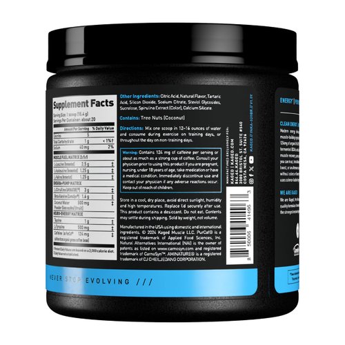 Kaged Intra Workout BCAA Powder | Blue Raspberry | In-KAGED | Intra Workout Carbs | Energy Drink for Weights & Cardio | Amino Acids to Boost Protein Synthesis | 20 Servings
