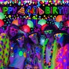 Neon Birthday Party Decorations Glow Neon Happy 40th Birthday Yard Sign Banner (UV Black Light Reactive) and 20Pcs Fluorescent Neon Birthday Balloons for Glow in The Dark Birthday Party Supplies