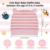 Geyoga 9 Pieces Newborn Baby Hat Bear Ears Infant Caps Baby Boy Girl Toddler Hats Beanie Caps (2 Ears) (Stylish Colors, 2 Ears)