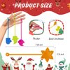 Christmas Sticky Hands Bulk 42PCS Christmas Party Favors for Kids Stretchy Christmas Sticky Hand Toy Goodie Bag Stuffers Christmas Stocking Stuffers Kids Party Supplies Christmas Toys Classroom Prizes