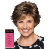Perk Avg Cap Color G20+ Wheat Mist - Gabor Wigs 4" Short Spiky Smooth Classic Cut Flexlite Synthetic Personal Fit Cap Textured Layers Bundle MaxWigs Hairloss Booklet
