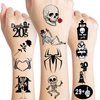 100 PCS 30th Birthday Rip Death To My 20s Temporary Tattoos Sticker Thirtieth My 30th Funeral Black Theme Birthday Party Decorations Supplies Favors Tattoo for Women Men Funny Gifts Prizes Halloween