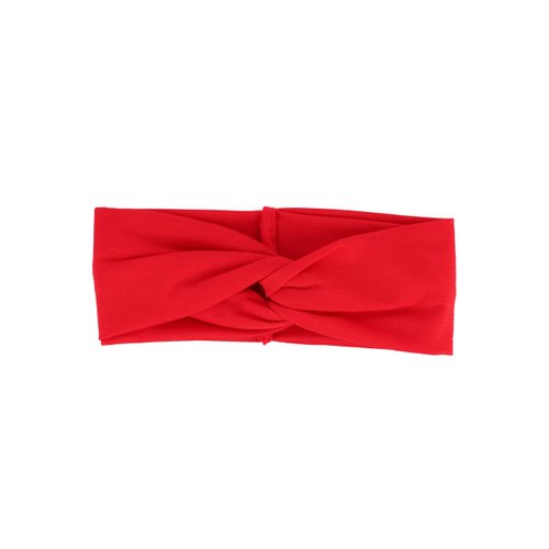 Motique Accessories Red Solid Twist Turband Headwrap Hair Band for Women