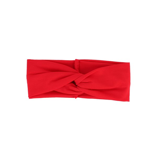 Motique Accessories Red Solid Twist Turband Headwrap Hair Band for Women