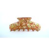 Generic Magenta red yellow gold shimmering effect hair claw clamp clip
