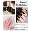 3D Crackle Gel Nail Polish,Magic Black Crackle Nail Gel Glue Polish,Unique Variegated Cool Crackle Pattern,Long-lasting Durable Natural Air-drying Styling,Home DIY Nail Gel Glue Polish for Women-12