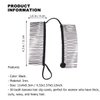 Lurrose Stretchy Banana Hair Clips Vintage Clincher Comb No Crease Hair Clips Ponytail Holder for Natural Curly Thick Wavy Hair Ponytail Style and Up- do Black