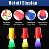 CHUNNIN 24 PCS Light Up Jumping Spring Rockets Launchers Rockets Launcher with Flashing LED's, Rockets Bouncy Ball LED Light Up Party Favors Goodie Bags Playing Party Favors Supplies