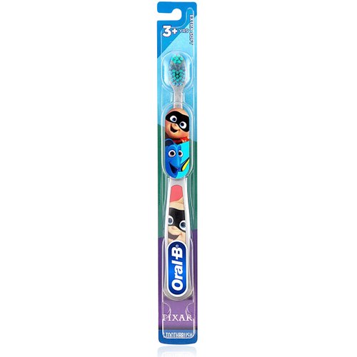Hippie Hype Kids Manual Toothbrush, for Children and Toddlers 3+, Extra Soft Bristles - Pack of 6 (Characters Vary)