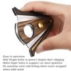 Stainless Steel Wood Cigar Cutter Mini Cutter with Lock System Double Cut Blade Wood Handle for Men Gift Travel Tool Accessories, Easy to Grip (1 Piece)