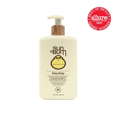 Sun Bum Daily SPF 50 Sunscreen Body Lotion| Broad Spectrum Moisturizing Sunblock with Vitamin E | Vegan and Hawaii 104 Act Compliant (Octinoxate & Oxybenzone Free) | Dermatologist Tested | 8 Fl Oz
