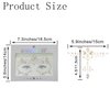 2 Pack Halloween Glow in the Dark Face Jewels Crystal Glitter Stickers, Luminous Tattoo Face Day Of The Dead Face Gems Jewels Tattoos