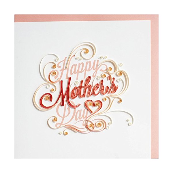 Quilling Card 3D Greeting Cards Happy Mother's Day Letter