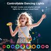 BIGASUO Karaoke Machine for Kids, Mini Portable Bluetooth Speaker with 2 Wireless Microphones and LED Lights, Kids Toys Ideal Gifts for Girls & Boys Birthday Home Party