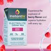 instant IV Electrolytes Powder - 3X Electrolytes,1/2 Sugar with Vitamin C, B3, B6, Electrolytes Powder Packets for Hydration, Recovery & Immunity, Vegan & Gluten Free | Berry Blast - 12 Packets