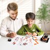 Jixin Xyzhi Building Sets Stem Assembly Metal 3-D Puzzle Off-Road Model Car Building Kit Construction Set Toys Parent-Child Interaction Play Sets Gifts for Kids Age 8-16 Orange…