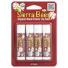 Sierra Bees Organic Lip Balms, Black Cherry, 4 Pack, 0.15 oz (4.25 g) Each
