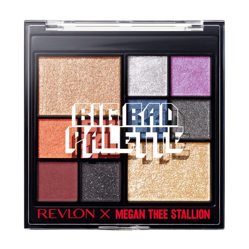 REVLON Eyeshadow Palette, Megan Thee Stallion Eye Makeup, Creamy Pigmented in Blendable Matte & Pearl Finishes, 001 Big Bad Palette, 0.37 Oz