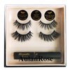 AulanRose Magnetic Eyelashes Kit Natural Look, Magnetic Lashes with Eyeliner for Medium Cat Eye, Cruelty-Free & Vegan Faux Mink Lashes, 60 Wears