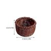 Dollhouse Miniature Plant Stand Basket：Cabilock 3Pcs Miniature Dollhouse Crafts Miniature Woven Basket Small Craft for Girls and Boys DIY