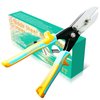 5 Blade Sheet Metal Hand Crimper Downspout Crimper for Venting Work/Ductwork/HVAC Stove Pipe, Crimping 20ga Steel and 28ga Stainless Steel