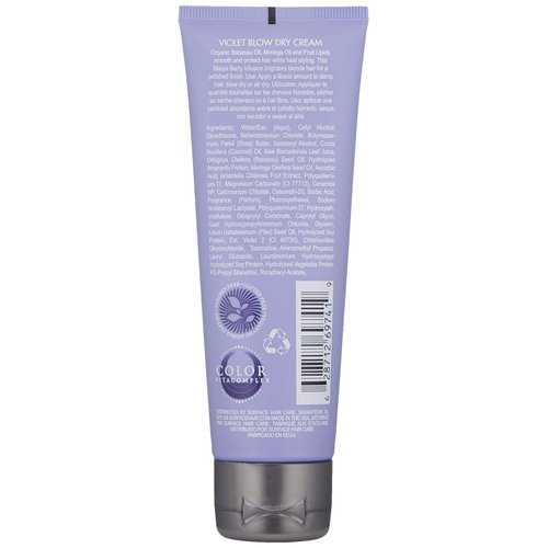 Surface Hair Violet Blow Dry Cream, Brighten, Smooth And Protect From Heat, 4 Fl. Oz.
