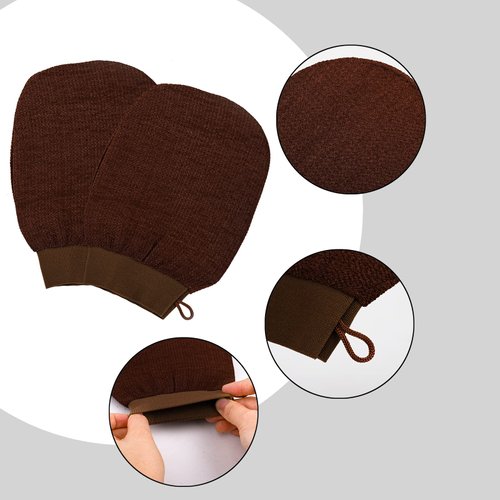 TOPZEA 8 Pack Exfoliating Glove, Body Scrub Korean Exfoliating Mitt Exfoliating Scrub Washingcloth Dead Skin Remover for Body, Exfoliation, Keratosis Pilaris