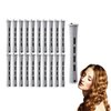 20Pcs Hair Rollers Hair Perm Rods Set 5 Sizes Hair Rollers Plastic Cold Wave Rods Perming Rods Curlers Hairdressing Styling Tool for Women Hair DIY Hairdressing Tools (White)
